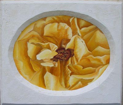 rose in gelb