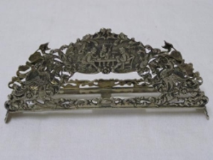 serviettenhalter reich verziert, Sterling Silber