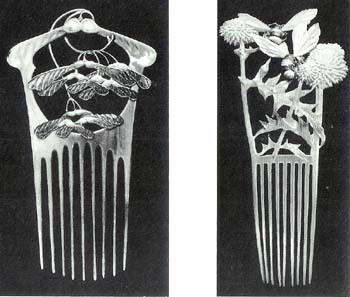 zierkämme jugendstil